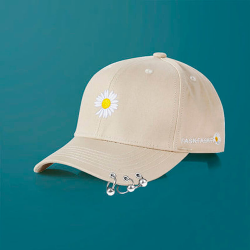 Grunge Daisy Aesthetic Baseball Cap Grunge Daisy Aesthetic Baseball Cap