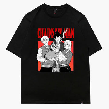 Hayakawa Family T-Shirt Chainsaw Man Trio