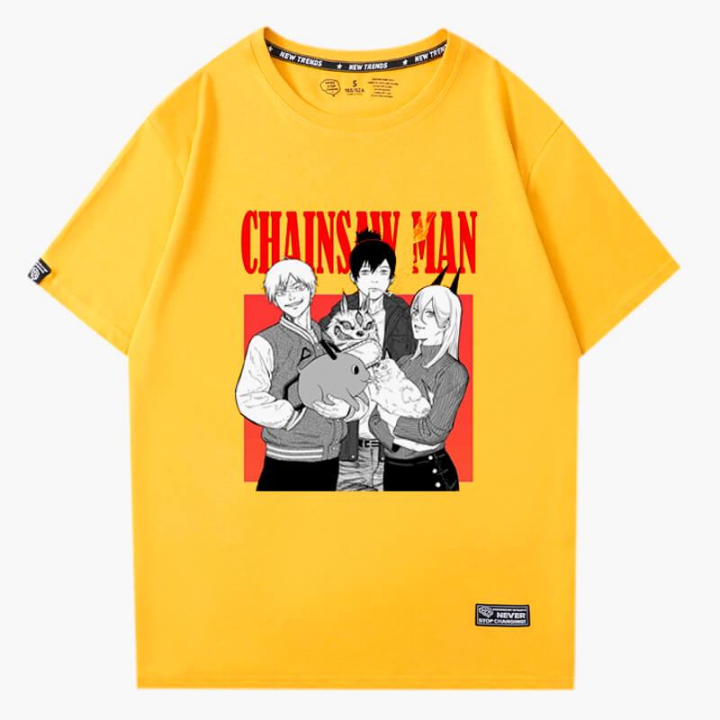 Hayakawa Family T-Shirt Chainsaw Man Trio - Aesthetic Clothes Shop Hayakawa Family T-Shirt Chainsaw Man Trio - Aesthetic Clothes Shop