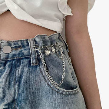 Heart Chain Love Grunge Aesthetic Pin - Aesthetic Clothes Shop Heart Chain Love Grunge Aesthetic Pin - Aesthetic Clothes Shop