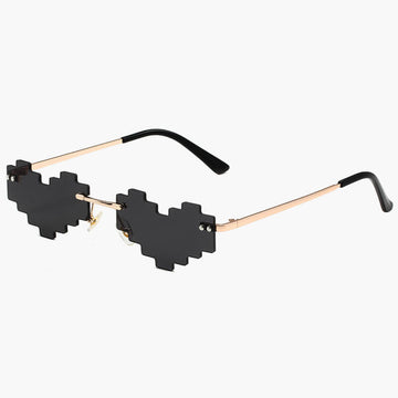 Heart Shape Pixel Glasses Anti-UV Heart Shape Pixel Glasses Anti-UV