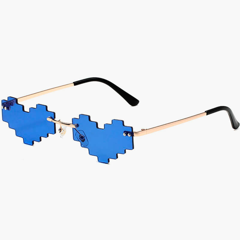 Heart Shape Pixel Glasses Anti-UV Heart Shape Pixel Glasses Anti-UV