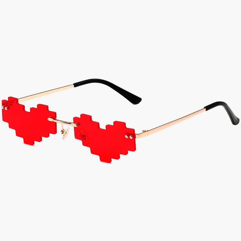Heart Shape Pixel Glasses Anti-UV Heart Shape Pixel Glasses Anti-UV