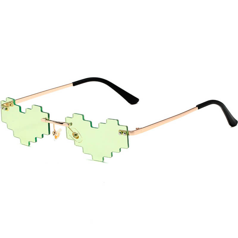 Heart Shape Pixel Glasses Anti-UV Heart Shape Pixel Glasses Anti-UV