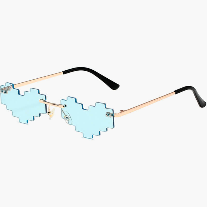 Heart Shape Pixel Glasses Anti-UV