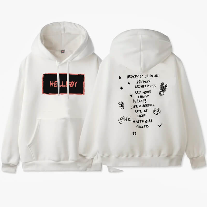 Hellboy Aesthetic Hoodie Lil Peep Style Hellboy Aesthetic Hoodie Lil Peep Style