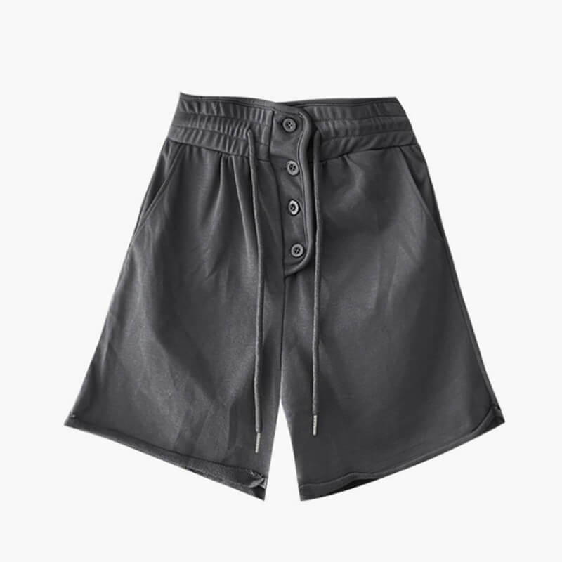High Waist Gray Loose Sweat Shorts High Waist Gray Loose Sweat Shorts