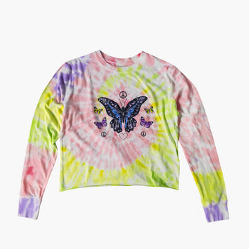 Hippie Aesthetic Long Sleeve Shirt Good Vibes