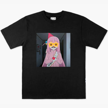 Hitori Gotoh Stars Eyes Anime T-Shirt Bocchi the Rock Hitori Gotoh Stars Eyes Anime T-Shirt Bocchi the Rock