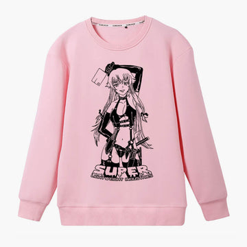 Hot Anime Girl Pink Sweatshirt