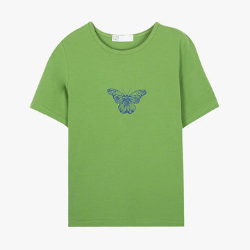 Indie Green Butterfly T-Shirt