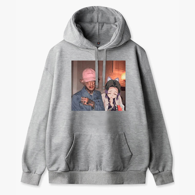 IRL Anime Style Hoodie Lil Peep X Lil Tracy and Shinobu Kocho IRL Anime Style Hoodie Lil Peep X Lil Tracy and Shinobu Kocho