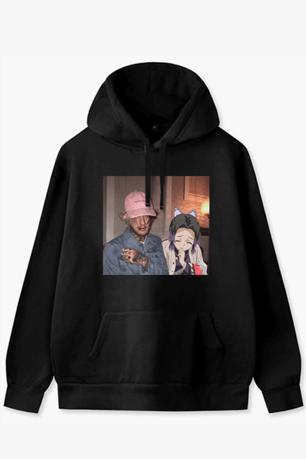 IRL Anime Style Hoodie Lil Peep X Lil Tracy and Shinobu Kocho IRL Anime Style Hoodie Lil Peep X Lil Tracy and Shinobu Kocho