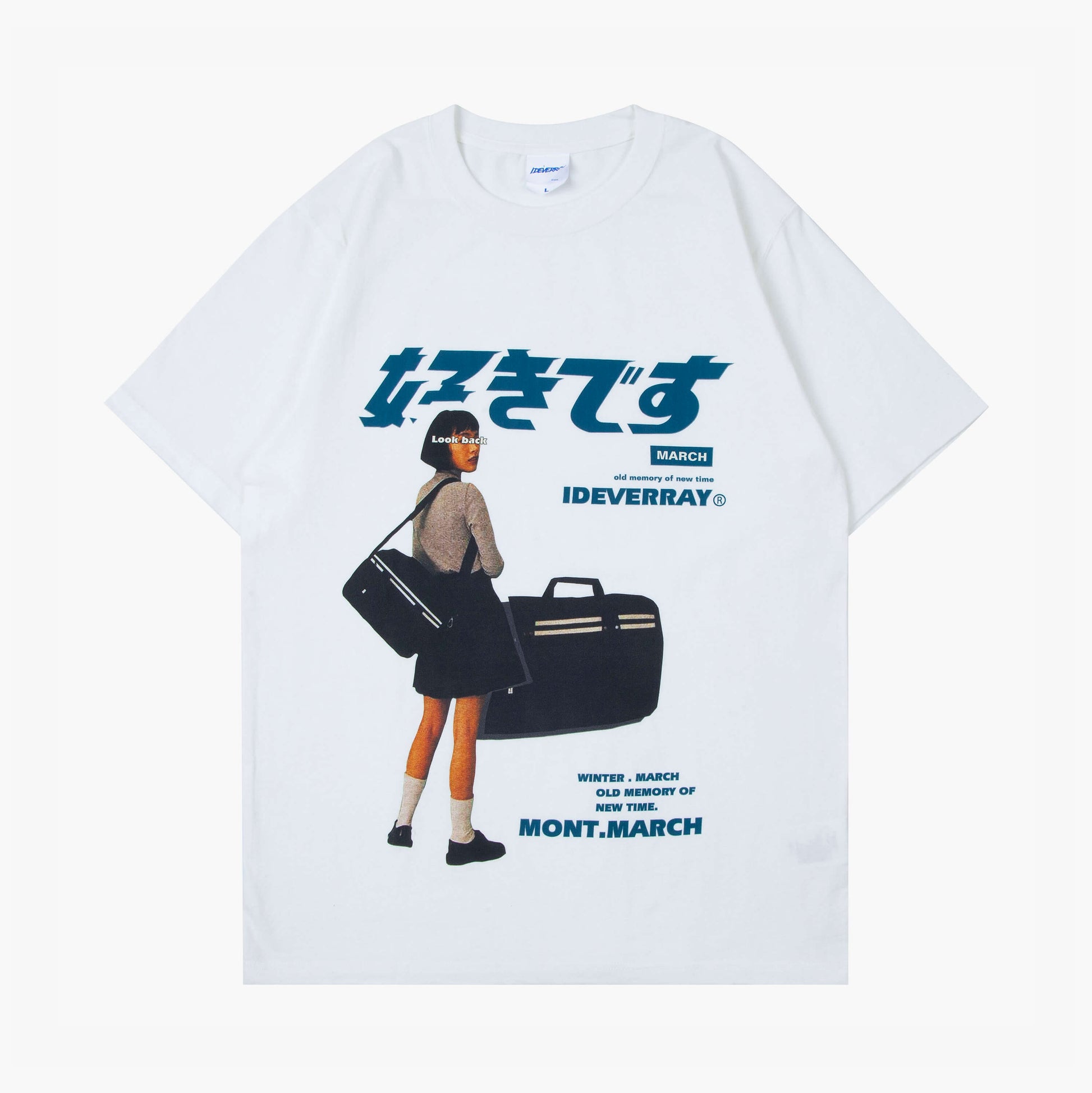 Japanese Retro Travel Girl T-Shirt Japanese Retro Travel Girl T-Shirt