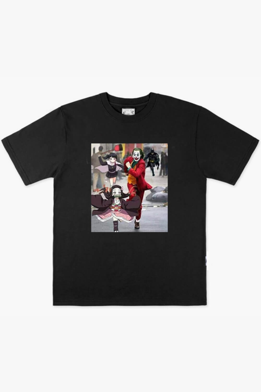 Joker and Nezuko Running Away Anime T-Shirt Joker and Nezuko Running Away Anime T-Shirt