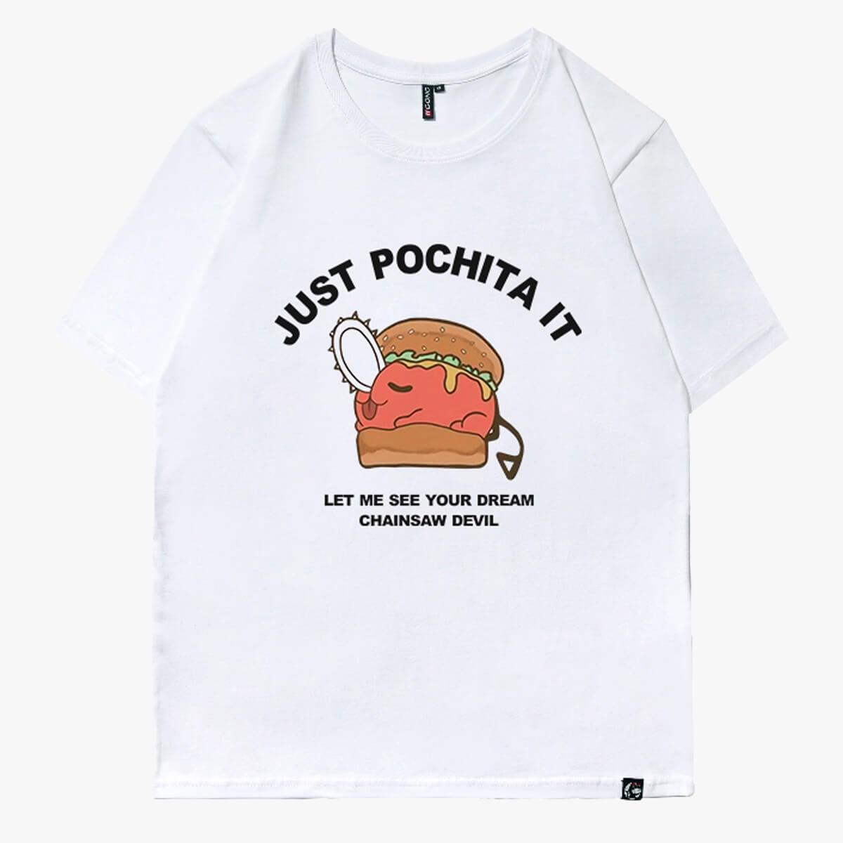 Just Pochita It Chainsaw Man T-Shirt - Aesthetic Clothes Shop Just Pochita It Chainsaw Man T-Shirt - Aesthetic Clothes Shop