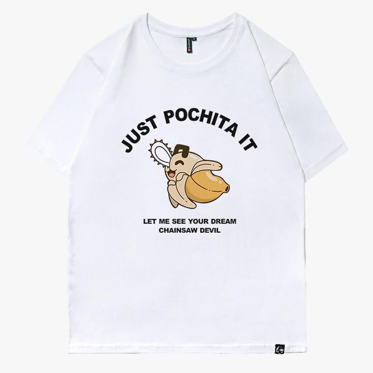 Just Pochita It Chainsaw Man T-Shirt - Aesthetic Clothes Shop Just Pochita It Chainsaw Man T-Shirt - Aesthetic Clothes Shop
