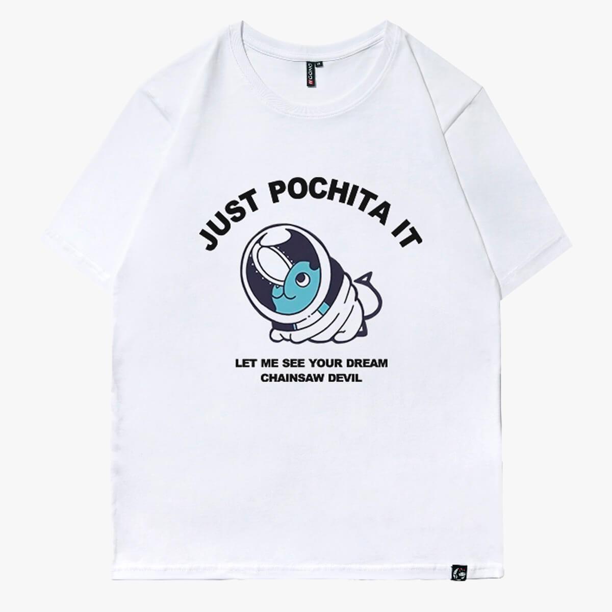 Just Pochita It Chainsaw Man T-Shirt - Aesthetic Clothes Shop Just Pochita It Chainsaw Man T-Shirt - Aesthetic Clothes Shop