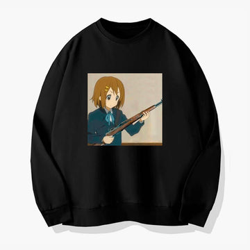 K-On Yuri with Rifle Anime Sweatshirt Animecore K-On Yuri with Rifle Anime Sweatshirt Animecore