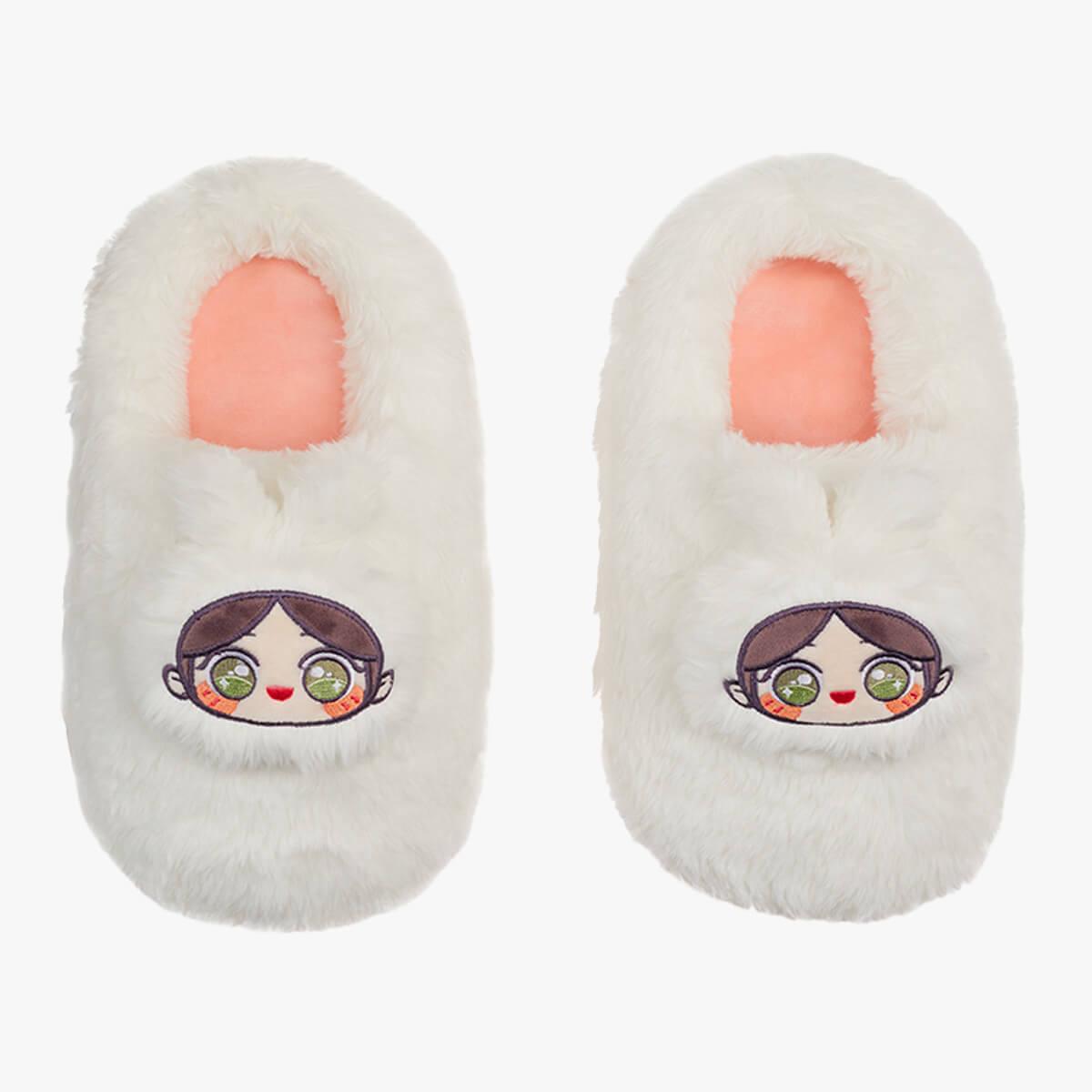 Kawaii Anime Face Slippers Plush - Aesthetic Clothes Shop Kawaii Anime Face Slippers Plush - Aesthetic Clothes Shop