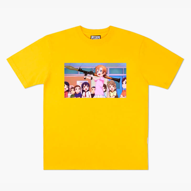 Kawaii Anime Girl with Rocket Launcher Gun T-Shirt Kawaii Anime Girl with Rocket Launcher Gun T-Shirt