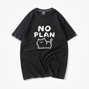 Kawaii Cat No Plan Cute T-Shirt Kawaii Cat No Plan Cute T-Shirt