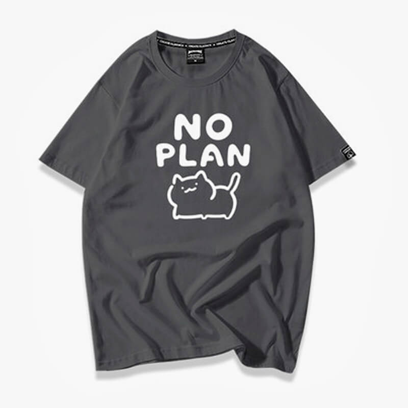 Kawaii Cat No Plan Cute T-Shirt Kawaii Cat No Plan Cute T-Shirt