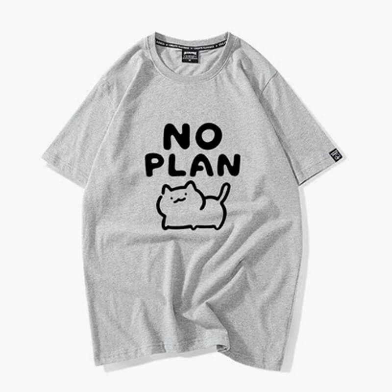 Kawaii Cat No Plan Cute T-Shirt Kawaii Cat No Plan Cute T-Shirt