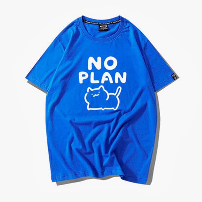 Kawaii Cat No Plan Cute T-Shirt Kawaii Cat No Plan Cute T-Shirt