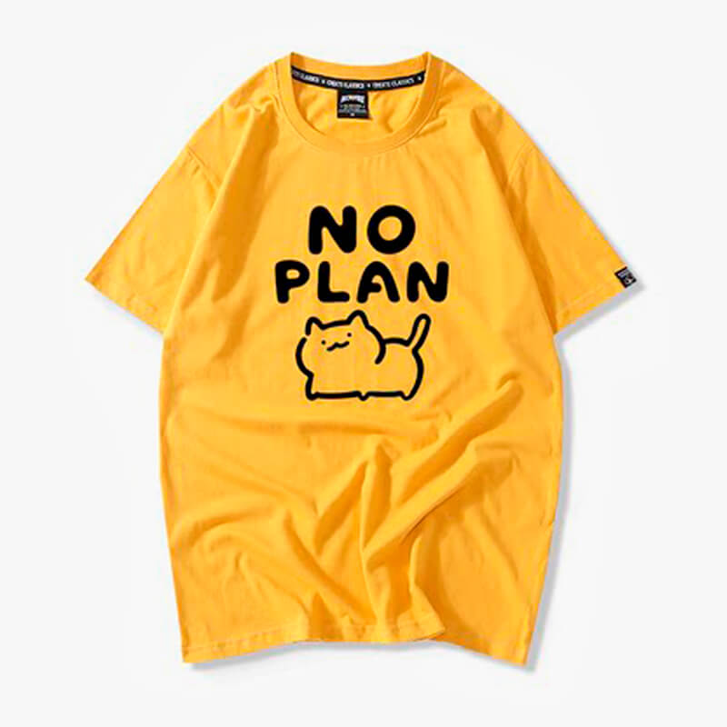 Kawaii Cat No Plan Cute T-Shirt Kawaii Cat No Plan Cute T-Shirt