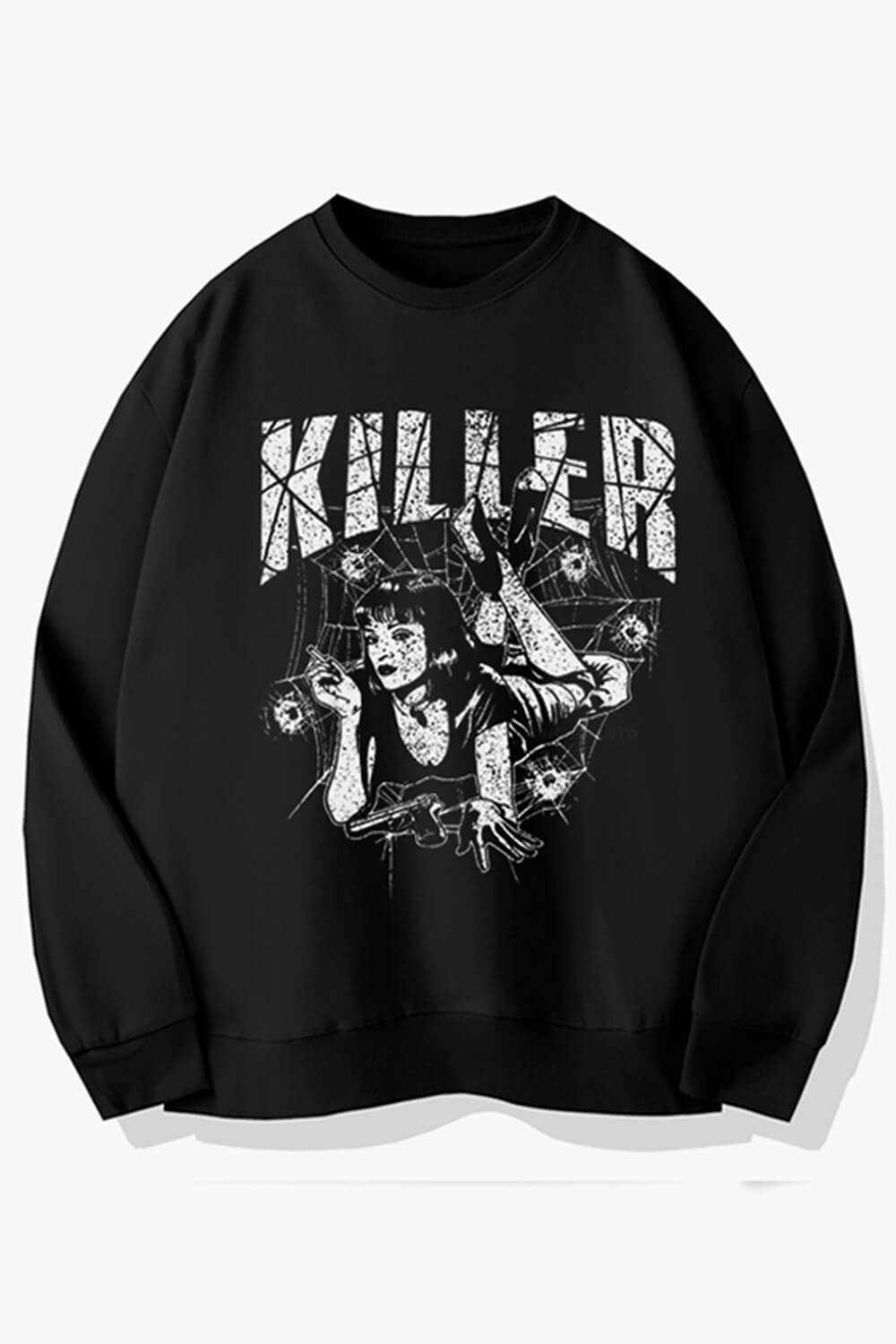 Killer Uma Thurman Pulp Fiction Sweatshirt Killer Uma Thurman Pulp Fiction Sweatshirt