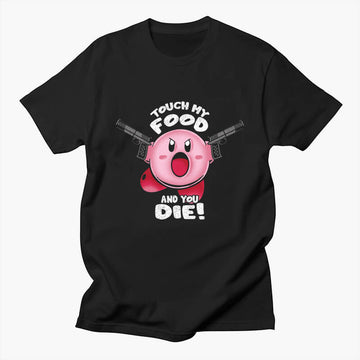 Kirby Aesthetic T-Shirt Touch My Food And You Die Kirby Aesthetic T-Shirt Touch My Food And You Die
