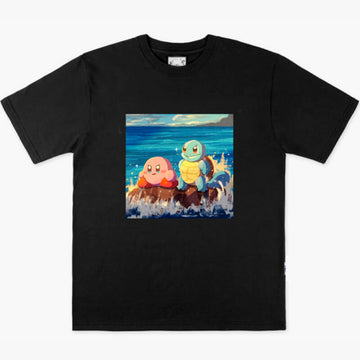 Kirby and Squirtle T-Shirt Anime Meme Aesthetic Kirby and Squirtle T-Shirt Anime Meme Aesthetic
