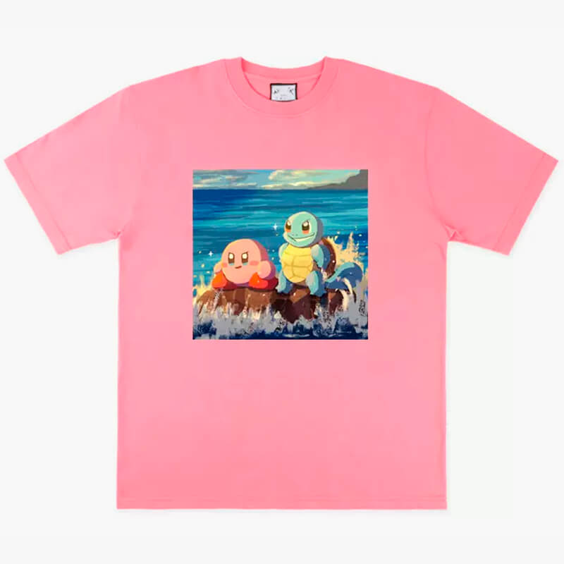 Kirby and Squirtle T-Shirt Anime Meme Aesthetic Kirby and Squirtle T-Shirt Anime Meme Aesthetic