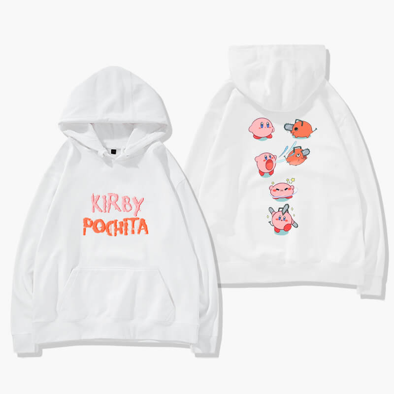 Kirby Pochita Chainsaw Man Hoodie Kirby Pochita Chainsaw Man Hoodie