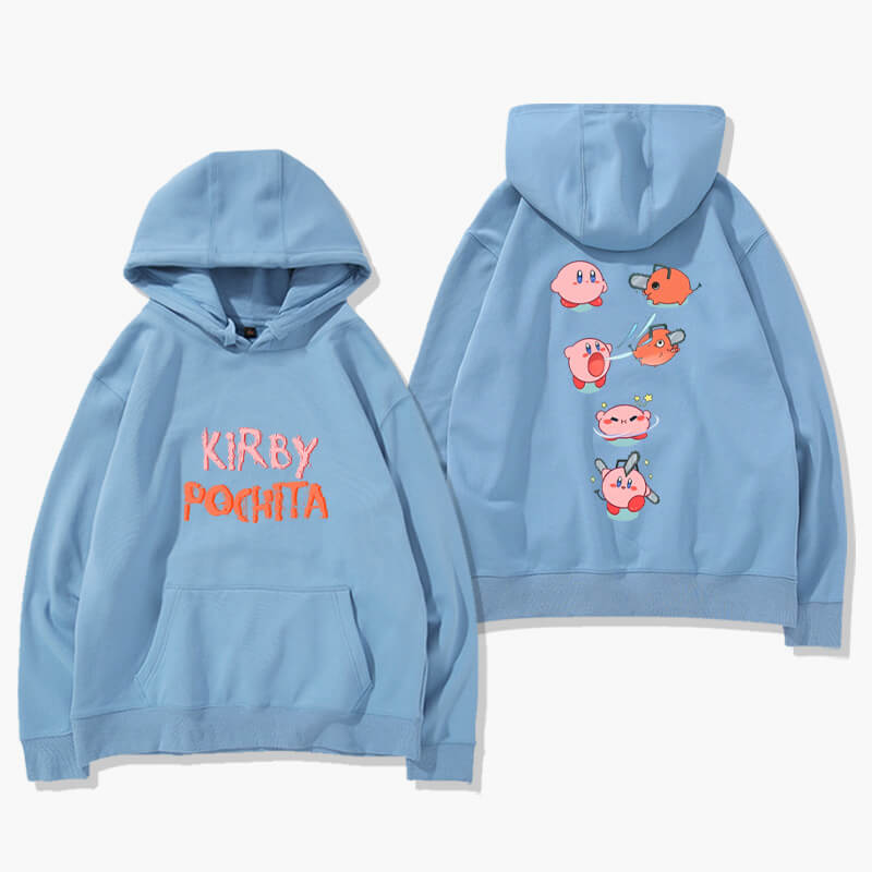 Kirby Pochita Chainsaw Man Hoodie Kirby Pochita Chainsaw Man Hoodie