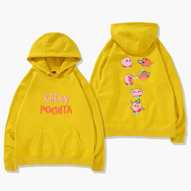 Kirby Pochita Chainsaw Man Hoodie Kirby Pochita Chainsaw Man Hoodie