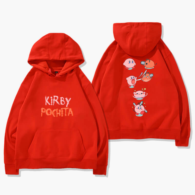 Kirby Pochita Chainsaw Man Hoodie Kirby Pochita Chainsaw Man Hoodie