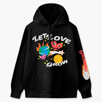 Let Love Grow Hoodie Hip Hop Aesthetic Let Love Grow Hoodie Hip Hop Aesthetic