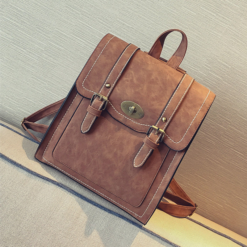 Light Academia College Style Backpack Eco Leather Light Academia College Style Backpack Eco Leather