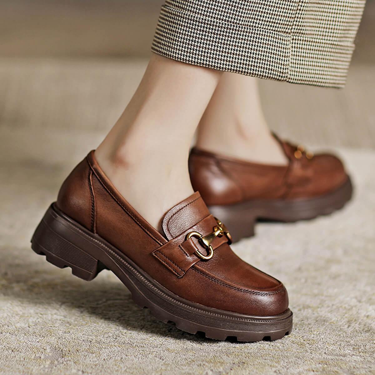 Light Academia Retro Loafers Shoes - Aesthetic Clothes Shop Light Academia Retro Loafers Shoes - Aesthetic Clothes Shop