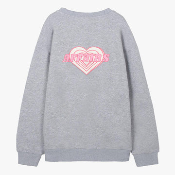 Love Affairs Light Gray Sweatshirt - Aesthetic Clothes Shop Love Affairs Light Gray Sweatshirt - Aesthetic Clothes Shop