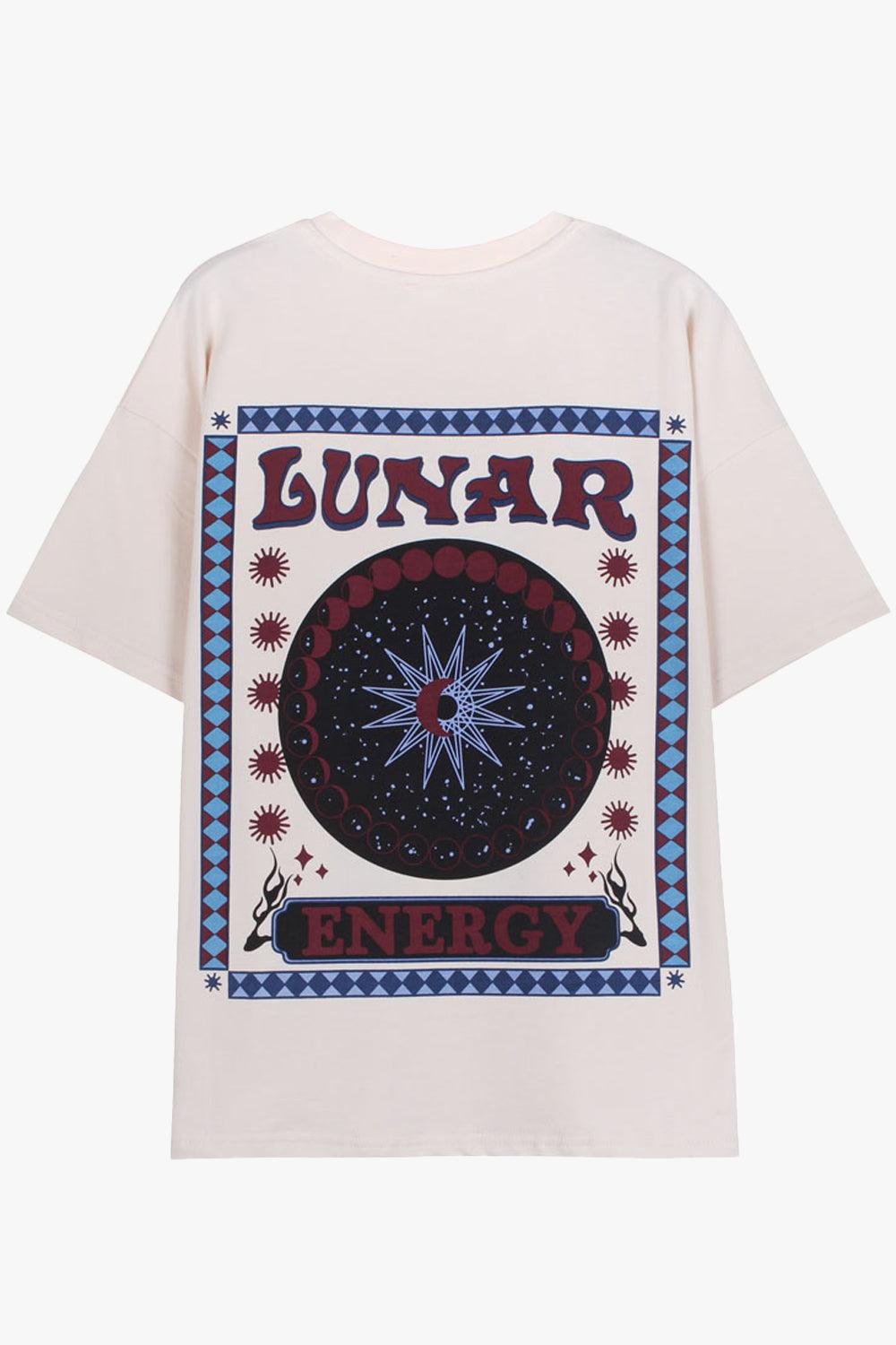 Lunar Energy Indie Aesthetic T-Shirt - Aesthetic Clothes Shop