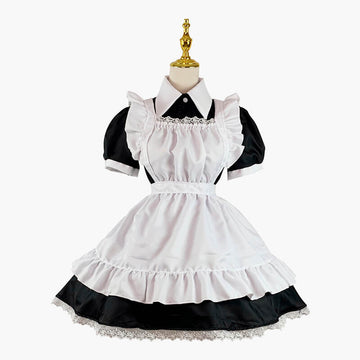 Maid Short Dress Puff Sleeve Maidcore Maid Short Dress Puff Sleeve Maidcore