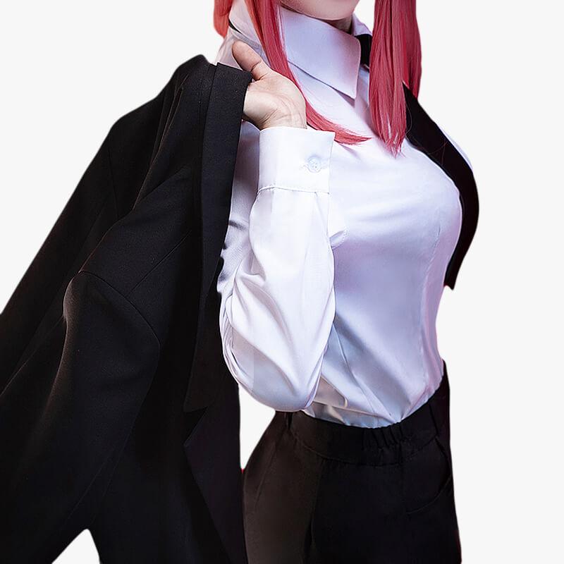 Makima Trench Coat and Suit Chainsaw Man Cosplay Outfit - Aesthetic Clothes Shop Makima Trench Coat and Suit Chainsaw Man Cosplay Outfit - Aesthetic Clothes Shop