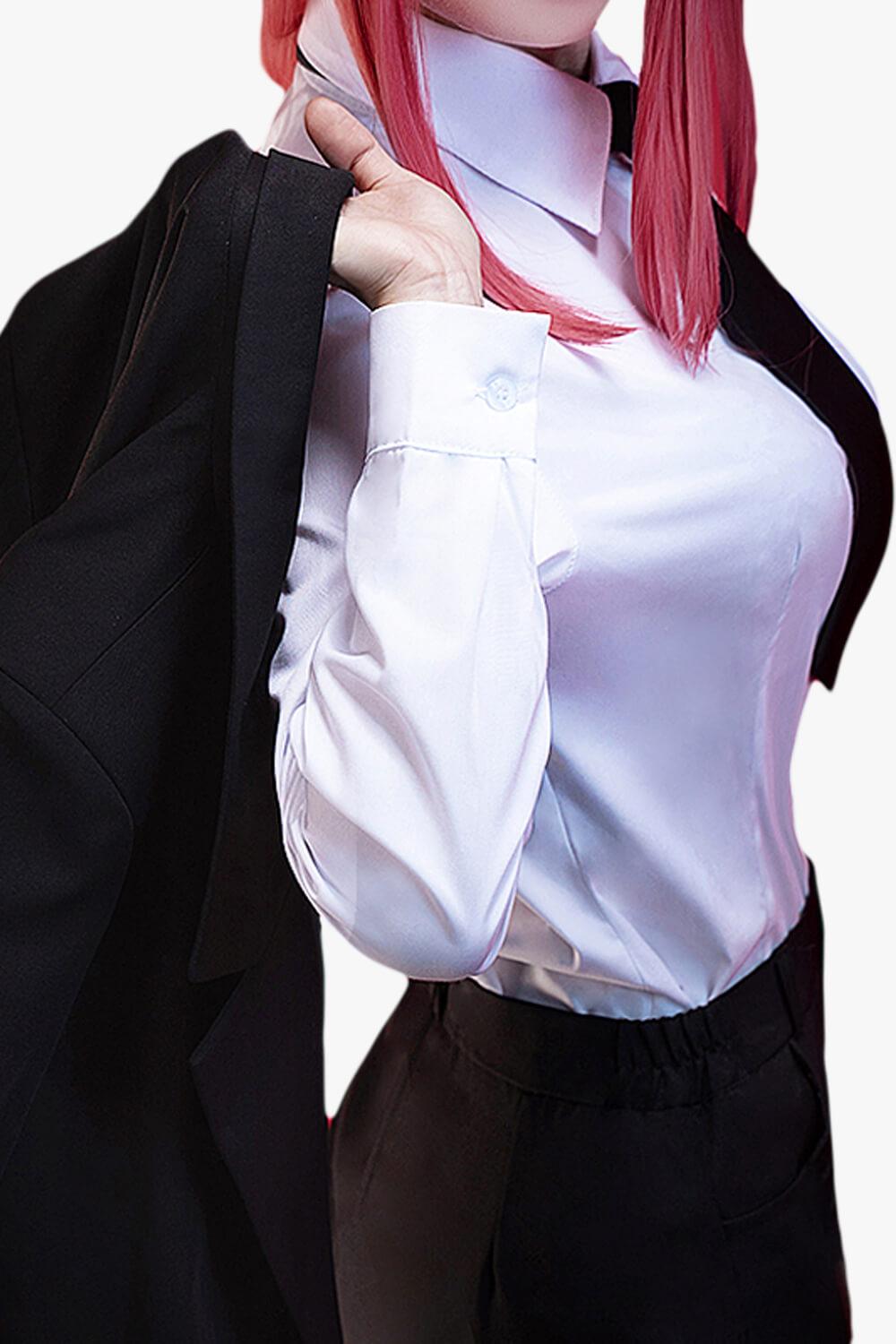 Makima Trench Coat and Suit Chainsaw Man Cosplay Outfit - Aesthetic Clothes Shop Makima Trench Coat and Suit Chainsaw Man Cosplay Outfit - Aesthetic Clothes Shop
