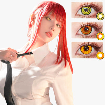 Makima Contact Lenses Chainsaw Man Cosplay 3 variants Yellow, Golden, Orange Makima Contact Lenses Chainsaw Man Cosplay 3 variants Yellow, Golden, Orange