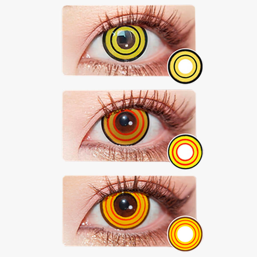 Makima Contact Lenses Chainsaw Man Cosplay 3 variants Yellow, Golden, Orange