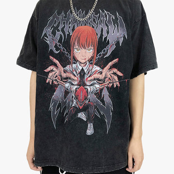 Makima Grunge T-Shirt Chainsaw Man Makima Grunge T-Shirt Chainsaw Man