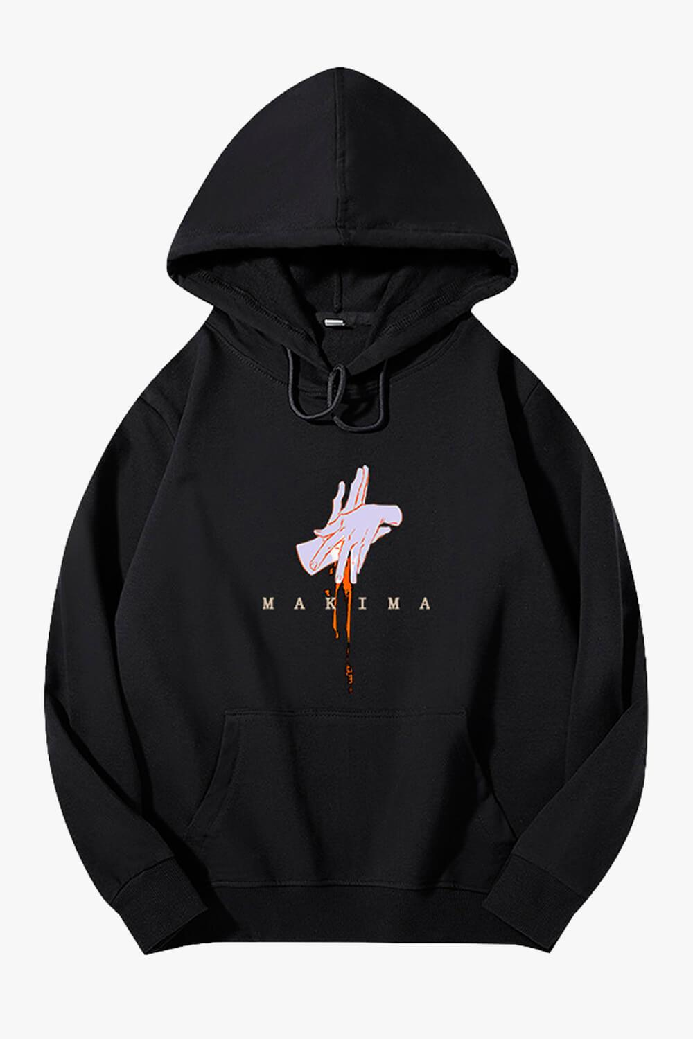 Makima Hand Sign Chainsaw Man Hoodie - Aesthetic Clothes Shop Makima Hand Sign Chainsaw Man Hoodie - Aesthetic Clothes Shop